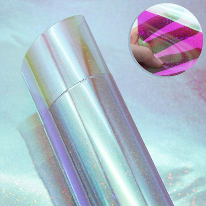 Iridescent PVC Faux Leather Jelly Material for Creative DIY Projects