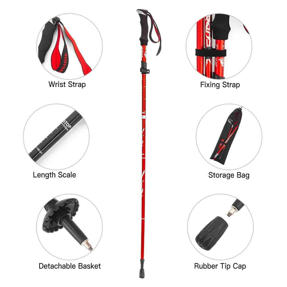 Elevate Your Adventure: Ultra-Lightweight Folding Trekking Pole
