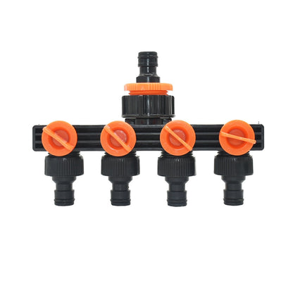 Garden Hose Water Splitter with 4-Way Outlet
