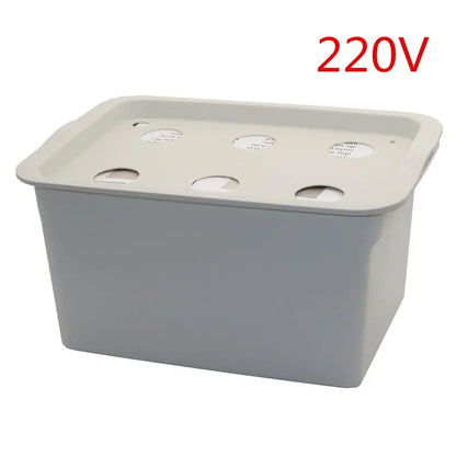 6-Piece Hydroponic Growing System Kit | DWC Grow Box | 220V Air Pump with EU Plug