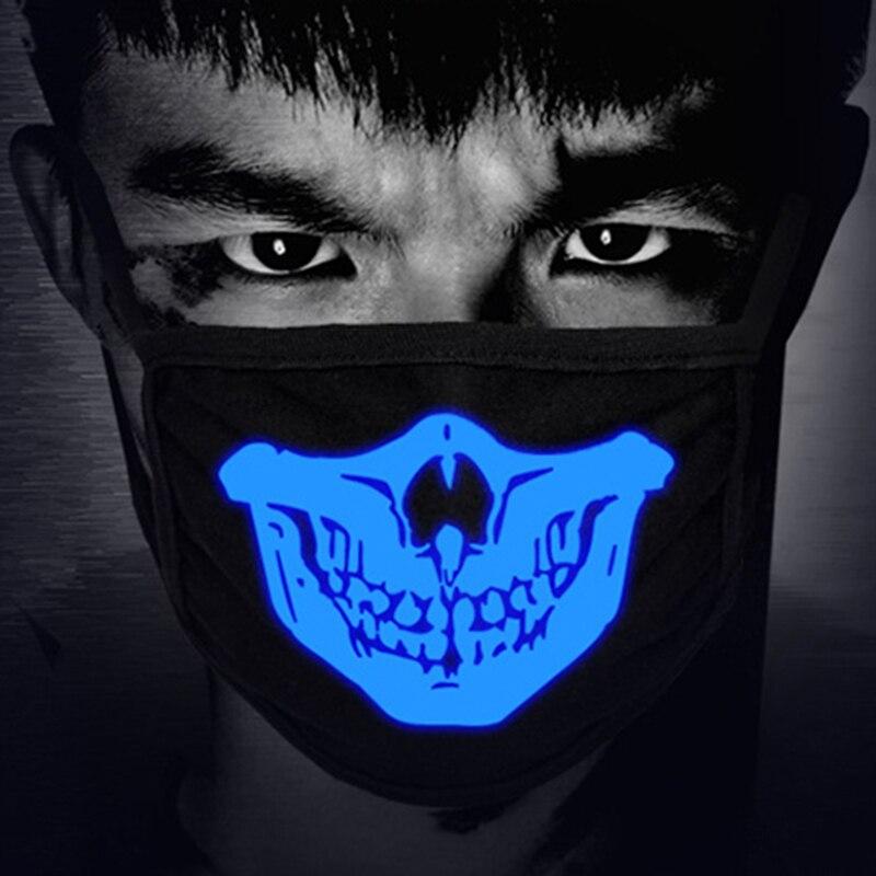 Glow-in-the-Dark Mask for Mouth and Nose Protection