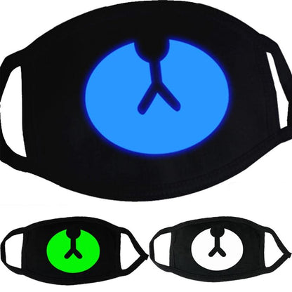 Glow-in-the-Dark Mask for Mouth and Nose Protection
