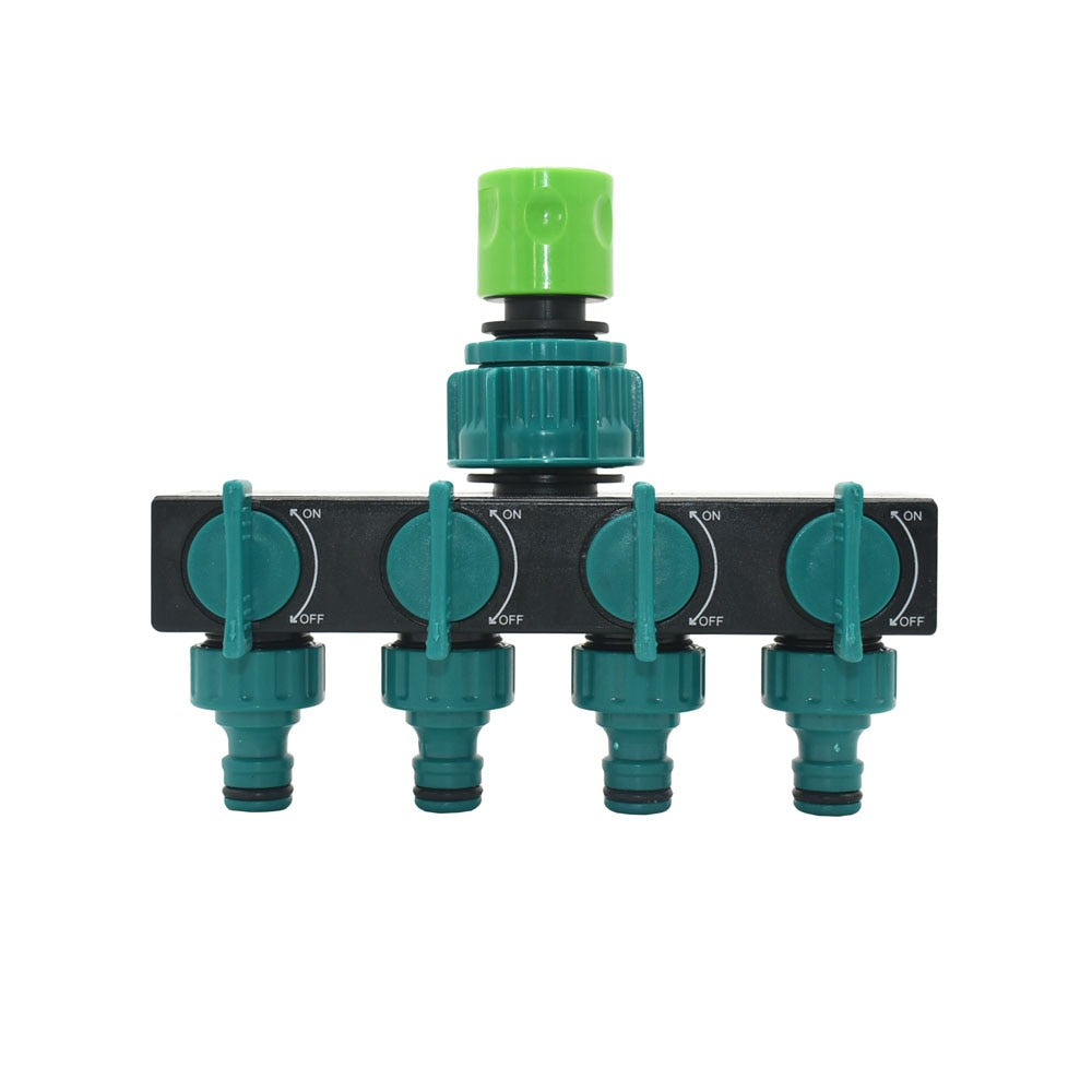 Garden Hose Water Splitter with 4-Way Outlet