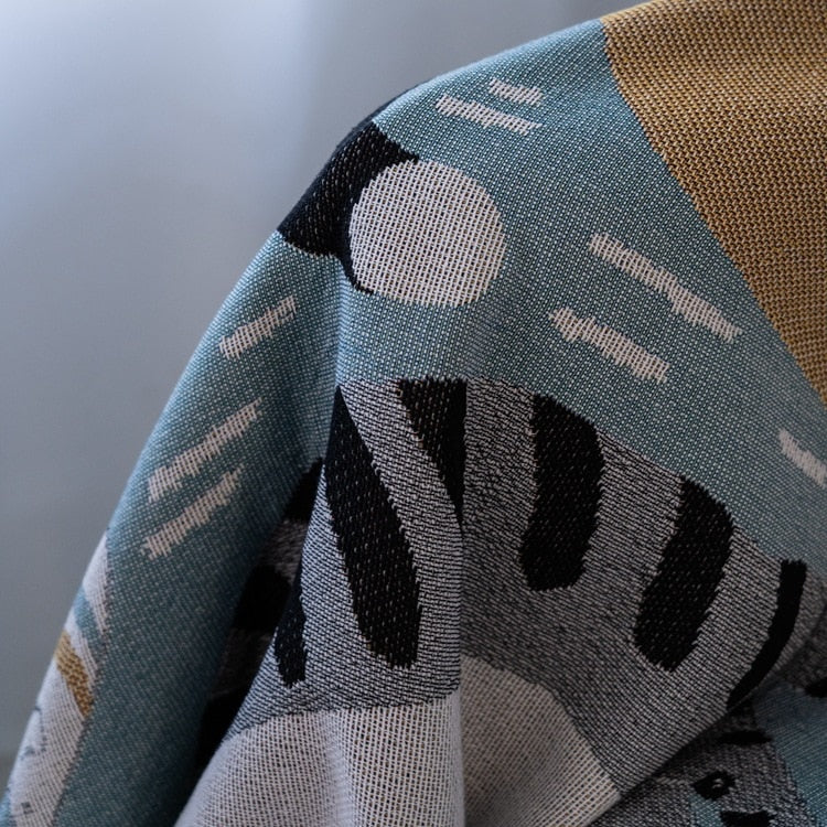 Vintage Style Pumpkin Sofa Throw Blanket Cover
