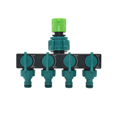 Garden Hose Water Splitter with 4-Way Outlet