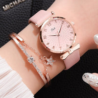 Leather pink set