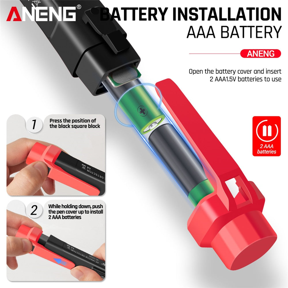 Digital Voltage Detector Pen for AC and DC Testing
