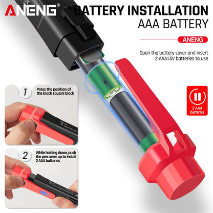 Digital Voltage Detector Pen for AC and DC Testing