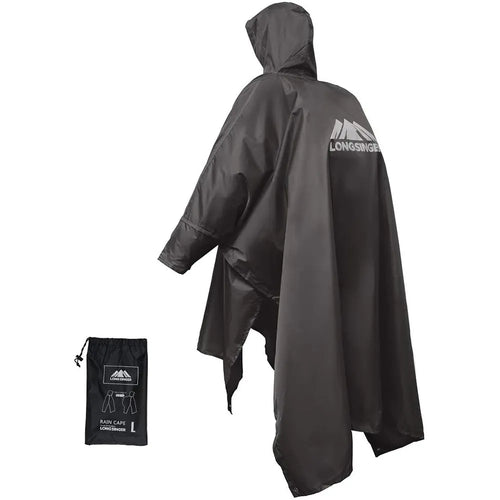 Adjustable 3-in-1 Waterproof Raincoat - Lightweight, Reusable for Men and Women, Perfect for Hiking, Hunting, and Climbing