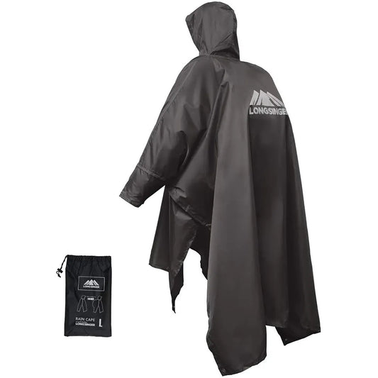 Adjustable 3-in-1 Waterproof Raincoat - Lightweight, Reusable for Men and Women, Perfect for Hiking, Hunting, and Climbing