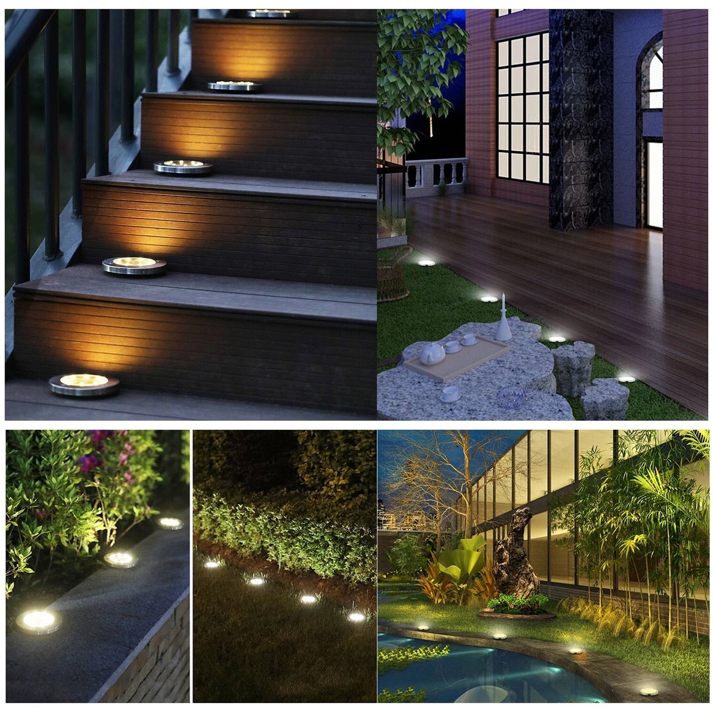 Wireless Solar LED Garden Lights Deluxe