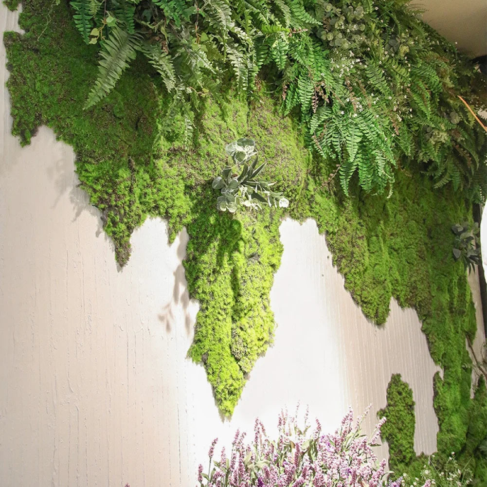 Simulation Artificial Turf Mat with Moss Grass Design