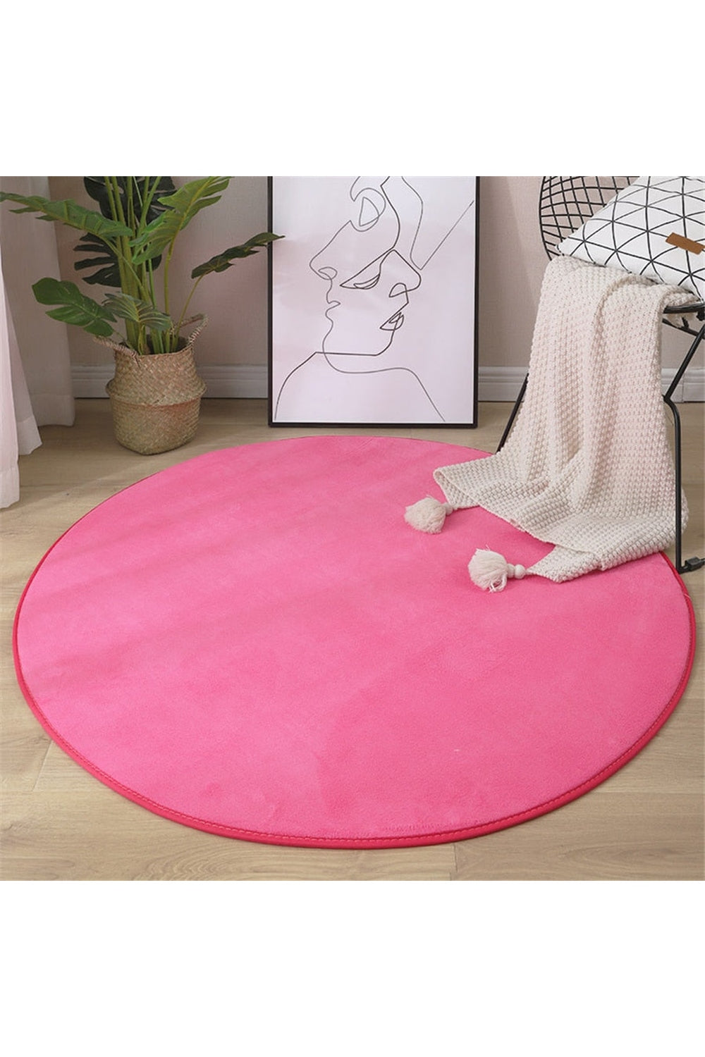 Coral Patterned Beef Rug