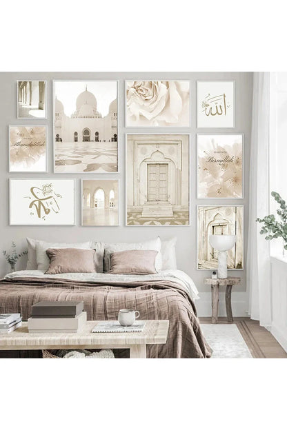 Artisan Moroccan-Inspired Canvas Wall Art