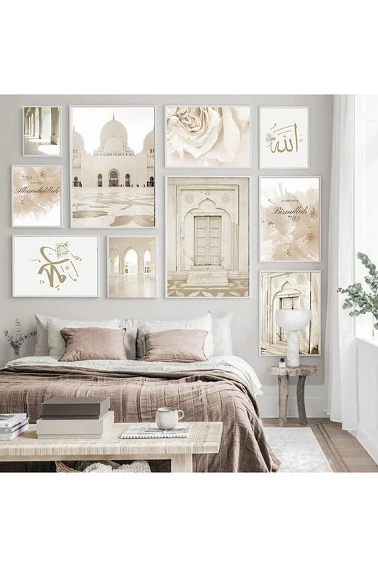 Artisan Moroccan-Inspired Canvas Wall Art