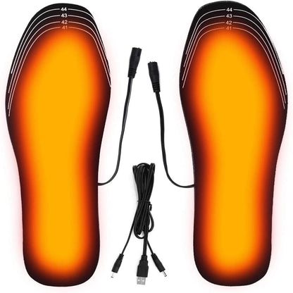 Rechargeable Heated Insoles – USB Rechargeable with Adjustable Heat Settings