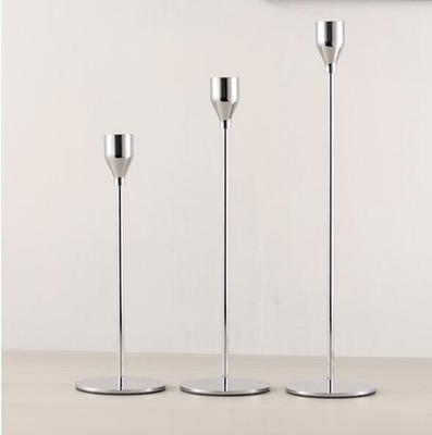 Set of Three Metal Candle Holders
