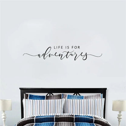 Inspiring Adventure Quote Wall Decal for Creative Spaces