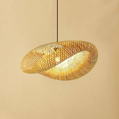 Natural Bamboo Pendant Light for Cozy Ambiance