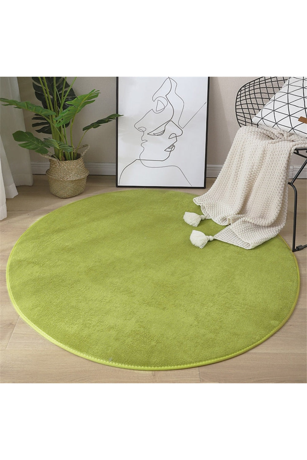 Coral Patterned Beef Rug