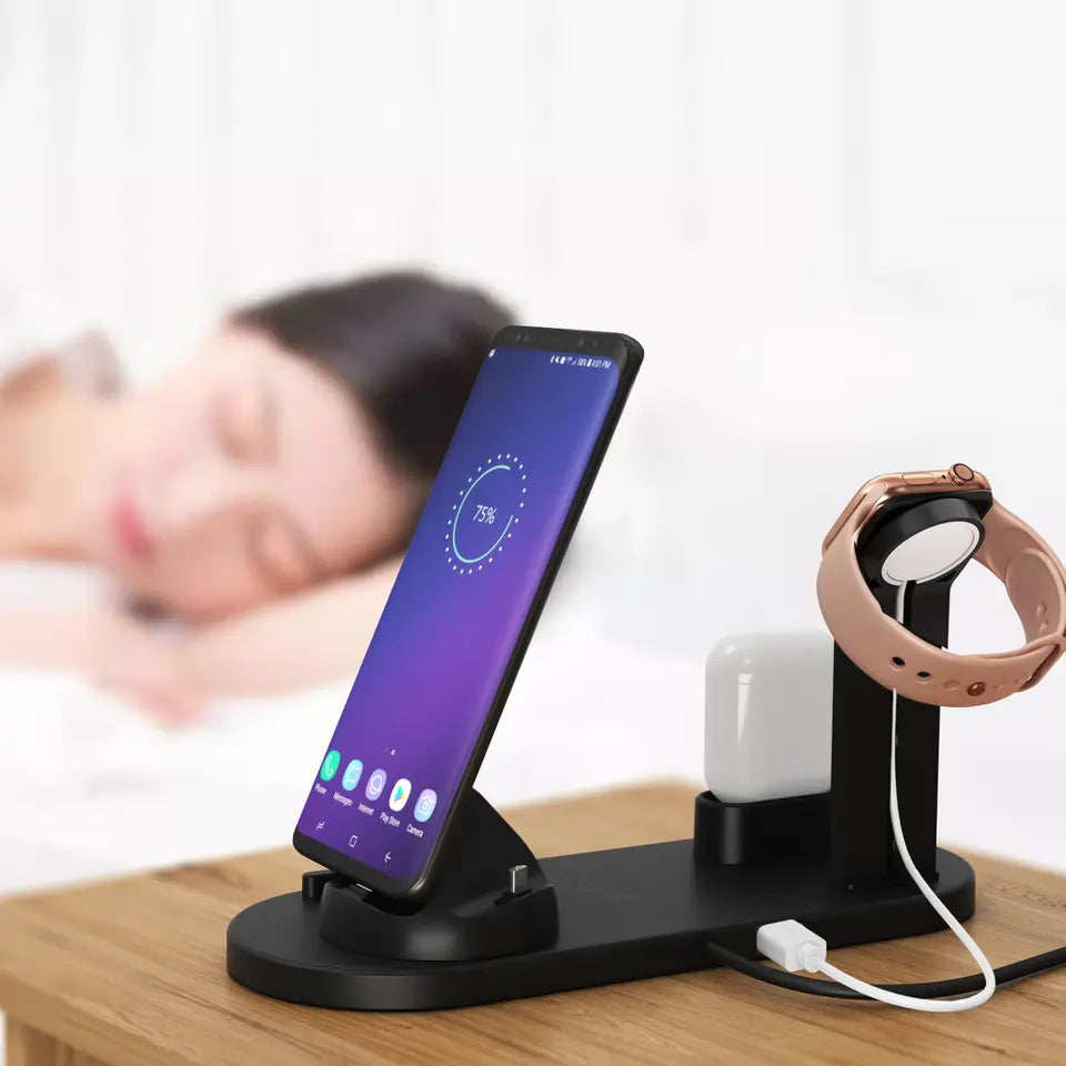 Smart 4-Device Wireless Charging Hub