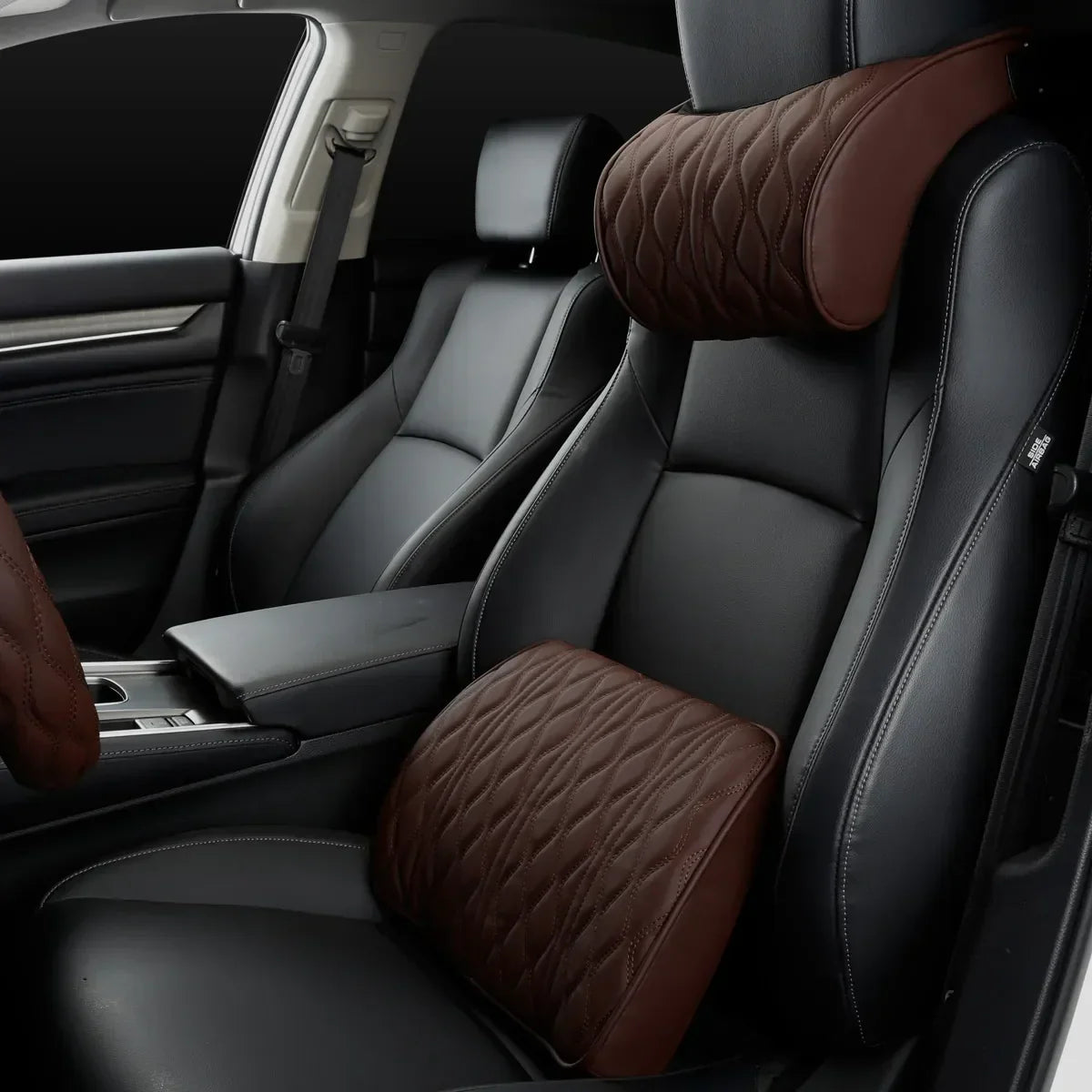 Soft Synthetic Leather Neck Support Pillow for Car