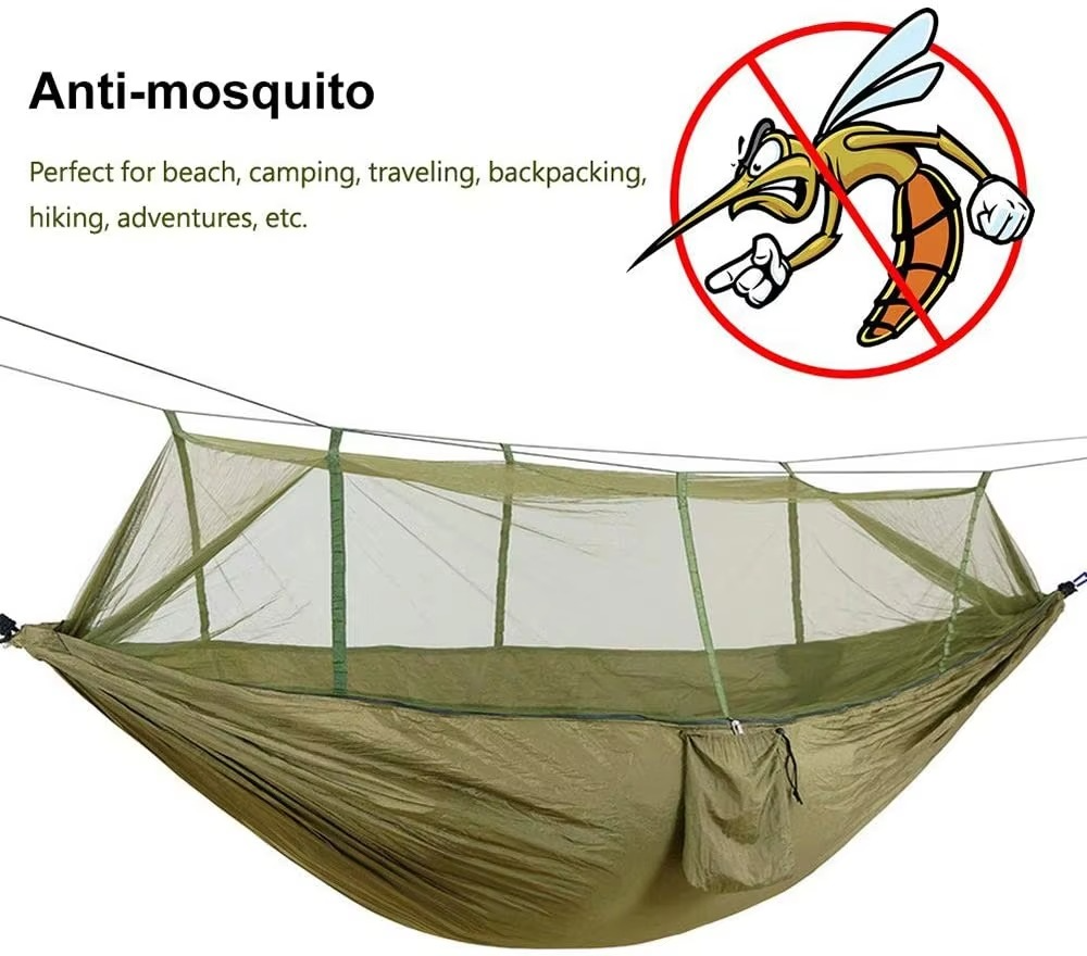 Camping Hammock for Two with Insect Protection Netting