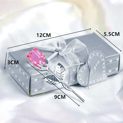 Elegant Crystal Rose in Gift Box – Perfect Valentine's Gift for Her