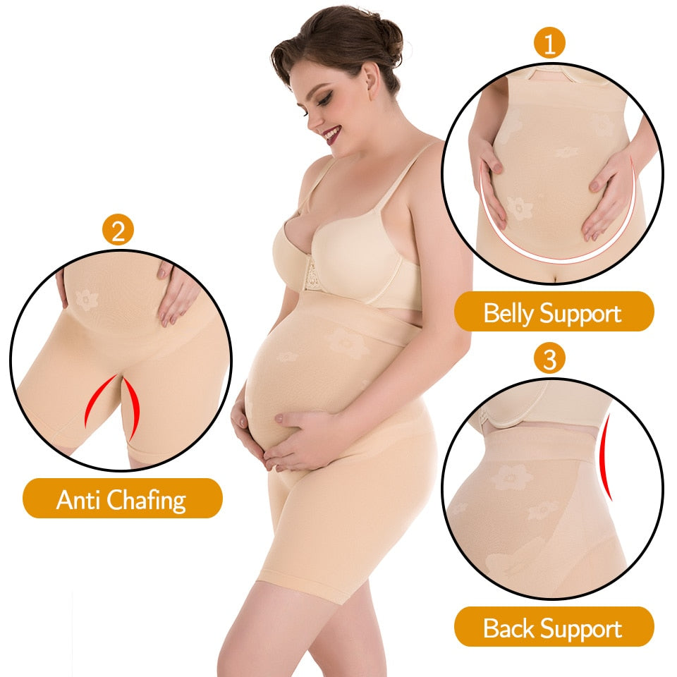 ComfortFit Maternity Support Shorts for Expecting Mothers