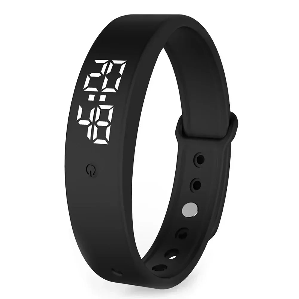 Waterproof Smart Watch with Vibration Alarm – VitaPulse V9 Model