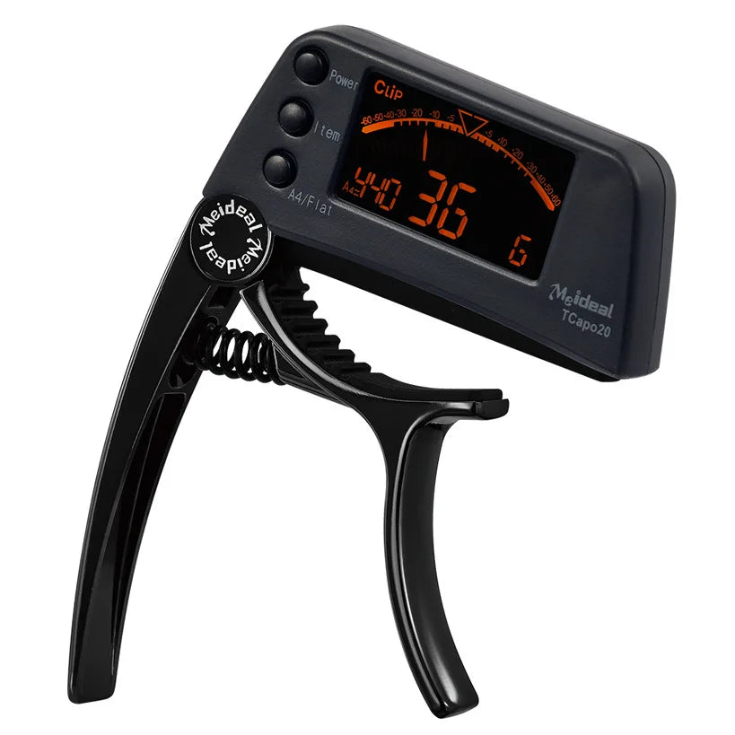 Dual-Function Guitar Tuner and Capo – Effortless Precision for Musicians