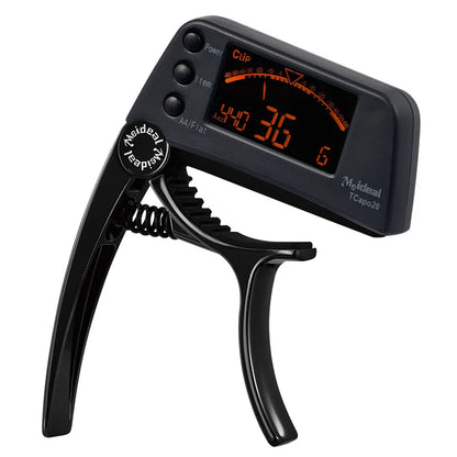 Dual-Function Guitar Tuner and Capo – Effortless Precision for Musicians