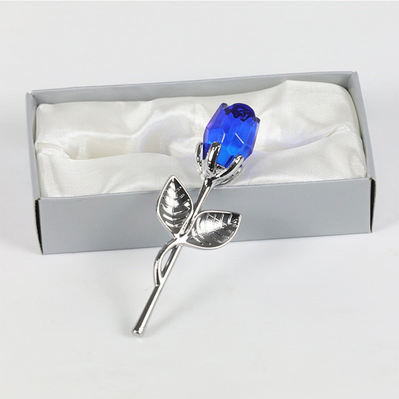 Elegant Crystal Rose in Gift Box – Perfect Valentine's Gift for Her
