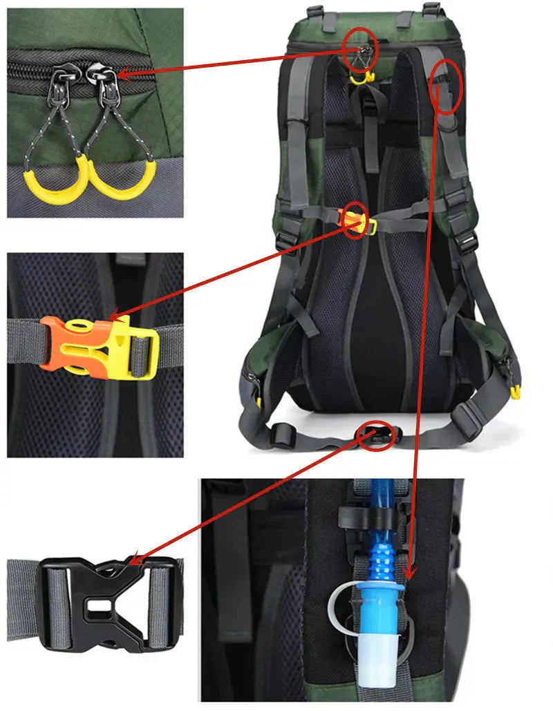 60L Waterproof Backpack