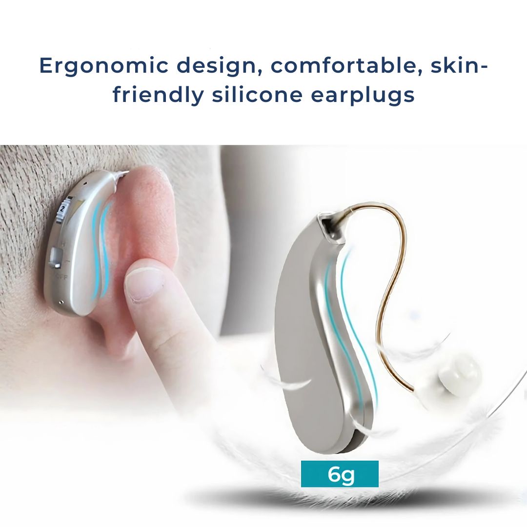 Rechargeable Digital Hearing Amplifier for Clear Sound - Comfortable for Adults & Seniors