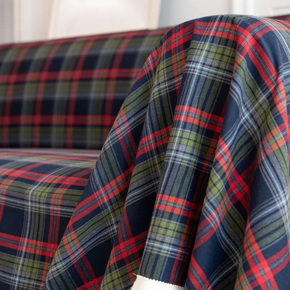 Charming Plaid Couch Protector for Cozy Living Spaces
