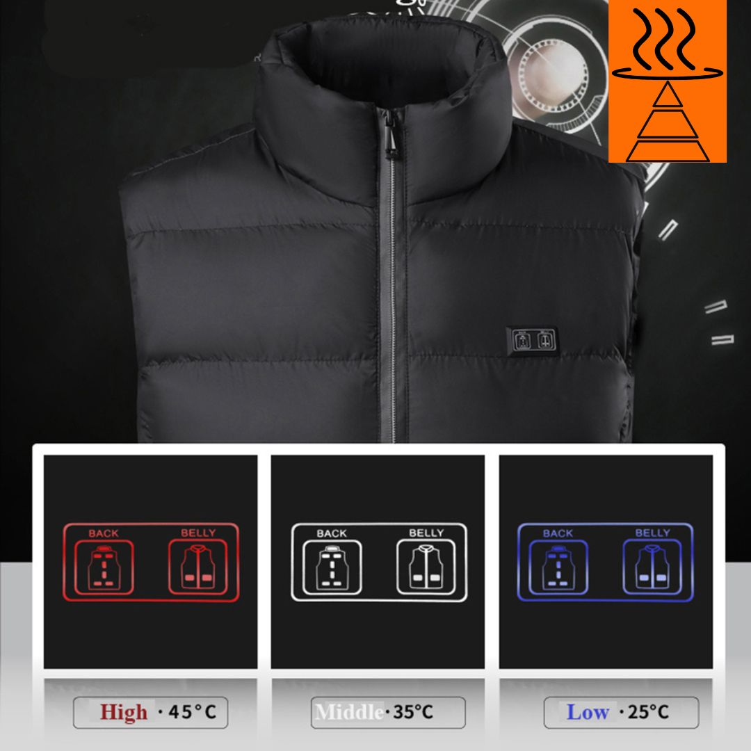 Portable Heated Vest with Adjustable Temperature Control