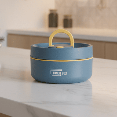 Insulated Lunch Box - Double-Wall, Leak-Resistant, Portable Food Storage