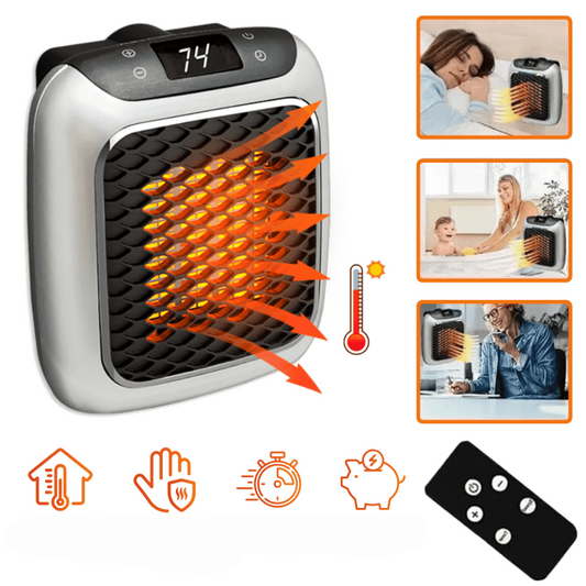 Compact Mini Heater with Antimicrobial Filter – Energy Efficient Heating