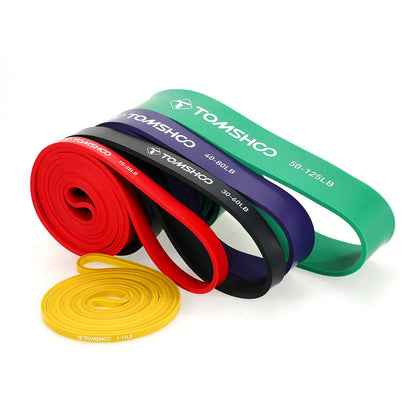 5-Level Resistance Bands Set with Handles, Door Anchor & Carry Bag