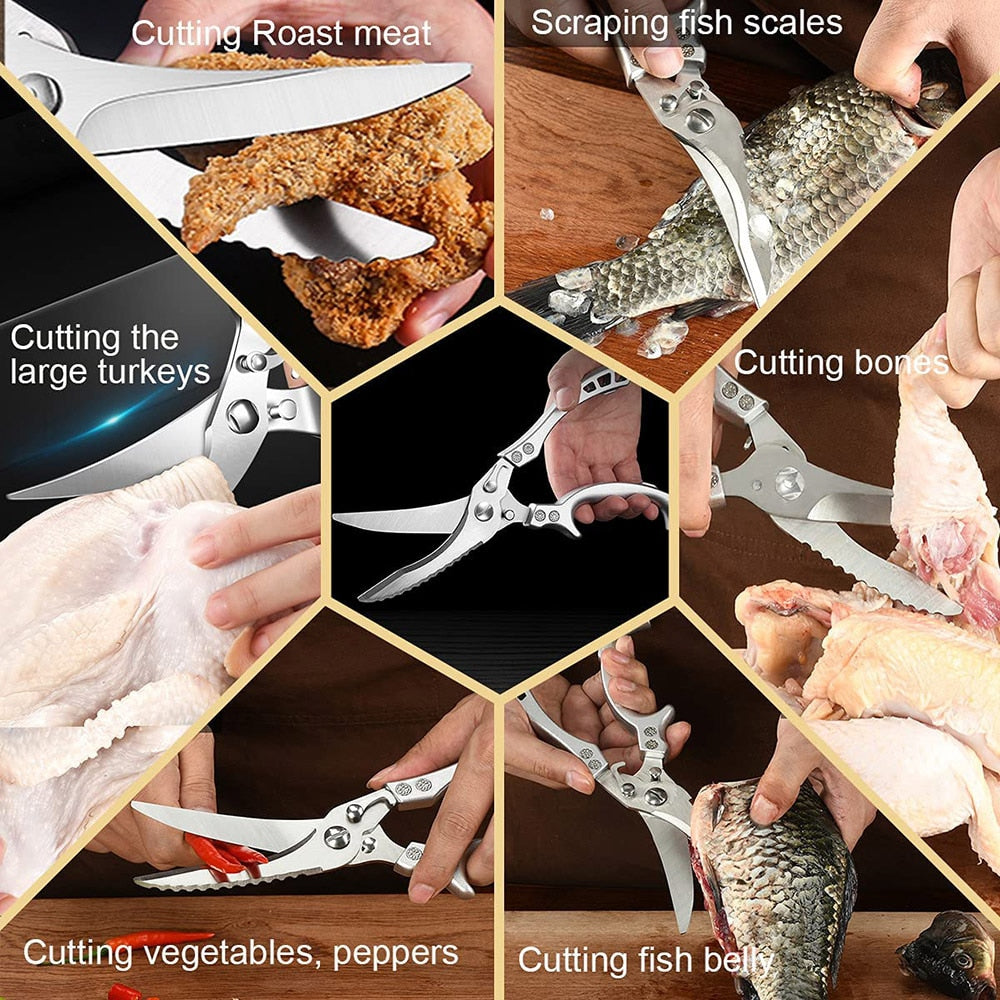 Stainless Steel Heavy-Duty Scissors for Bone Cutting