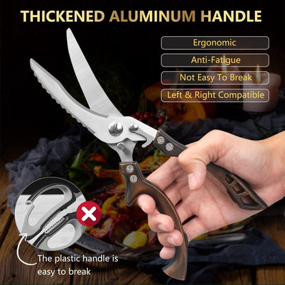 Stainless Steel Heavy-Duty Scissors for Bone Cutting
