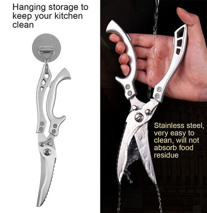 Stainless Steel Heavy-Duty Scissors for Bone Cutting