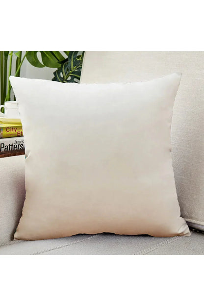 Velvet Cushion Cover in Beige Color