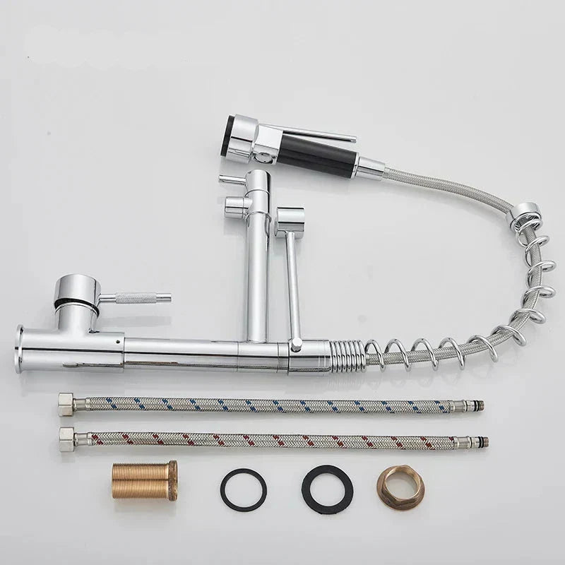 Luxury Kitchen Faucet with Dual Spouts – AquaWave Pro Design