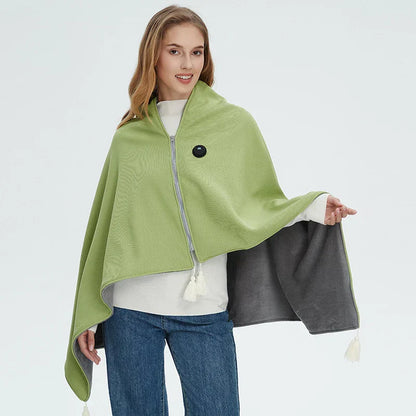 CozyWrap | Portable Heated Blanket | USB Heating for Comfort