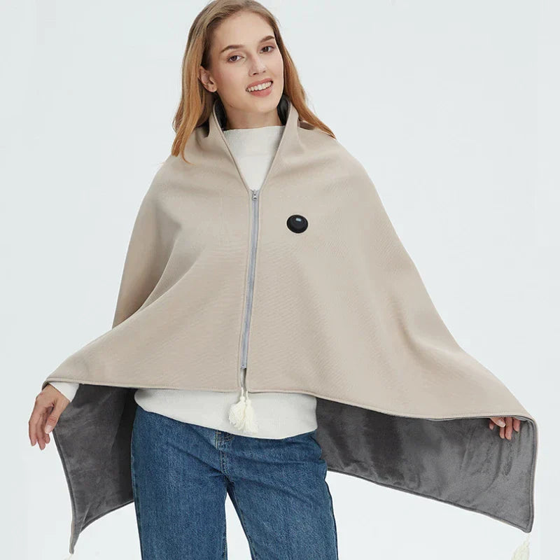 CozyWrap | Portable Heated Blanket | USB Heating for Comfort