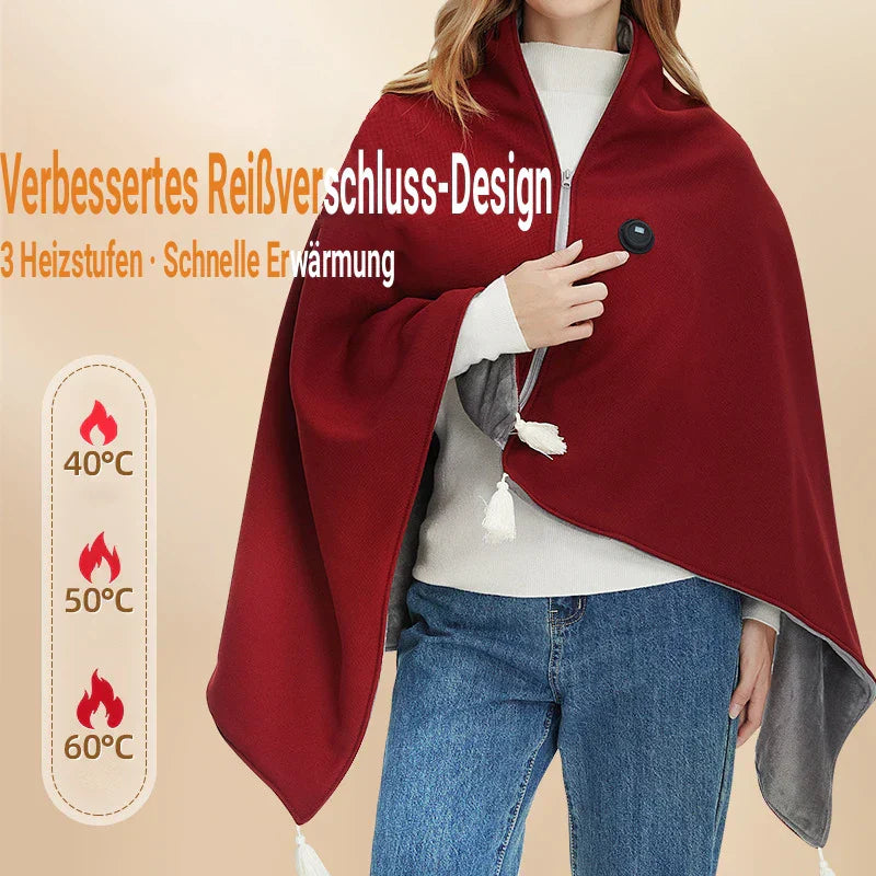 CozyWrap | Portable Heated Blanket | USB Heating for Comfort