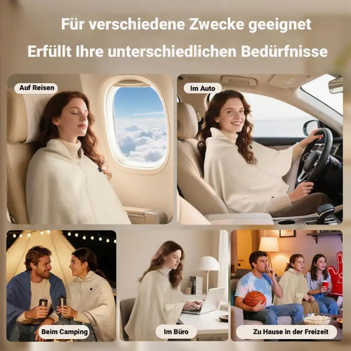 CozyWrap | Portable Heated Blanket | USB Heating for Comfort