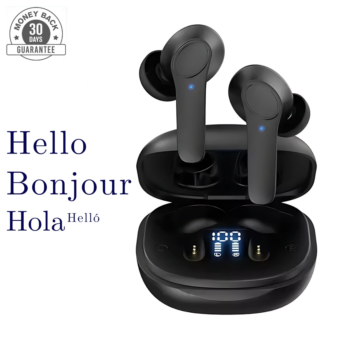 LingoLink Earbuds – Effortless Translation in 144 Languages with Noise Isolation